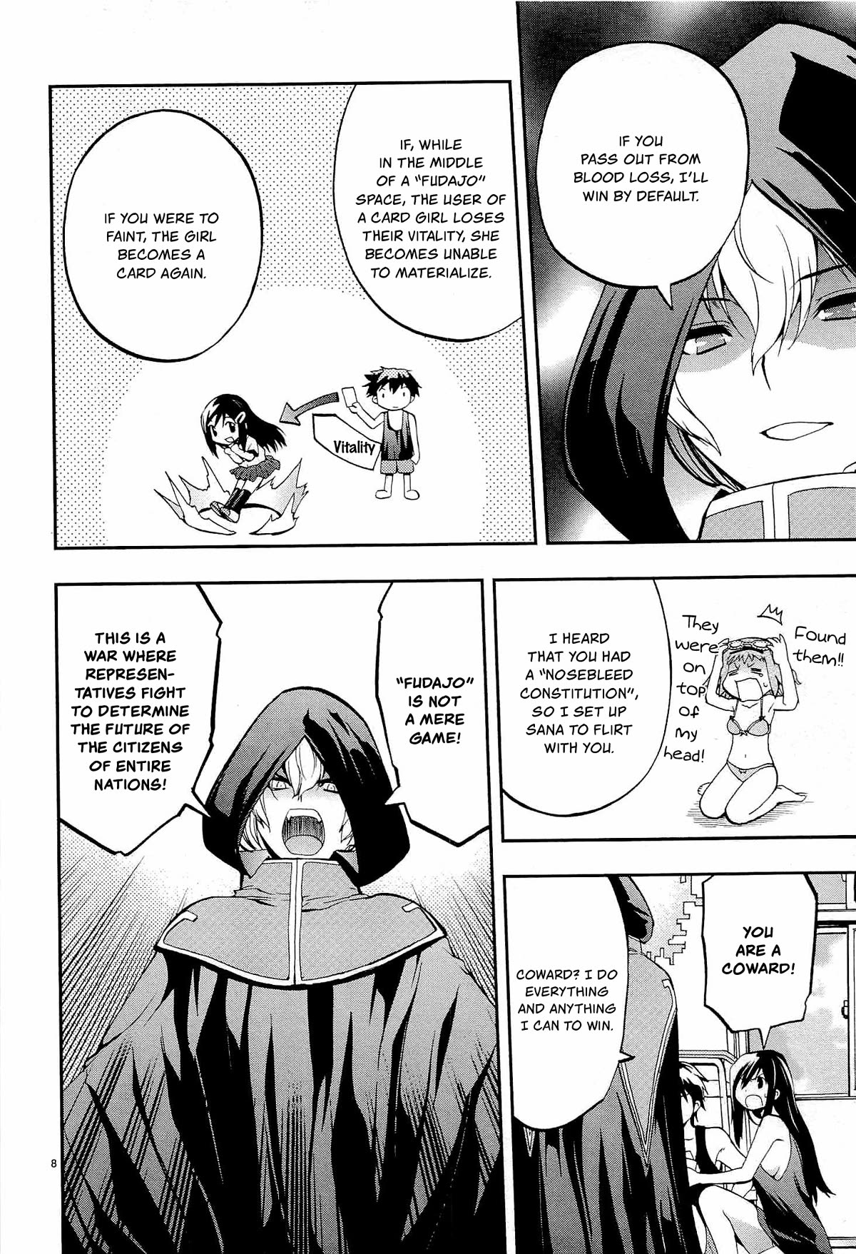 Card Girl! Maiden Summoning Undressing Wars Chapter 9 page 8 - Chapter 9: Virgin King! Who's That!?