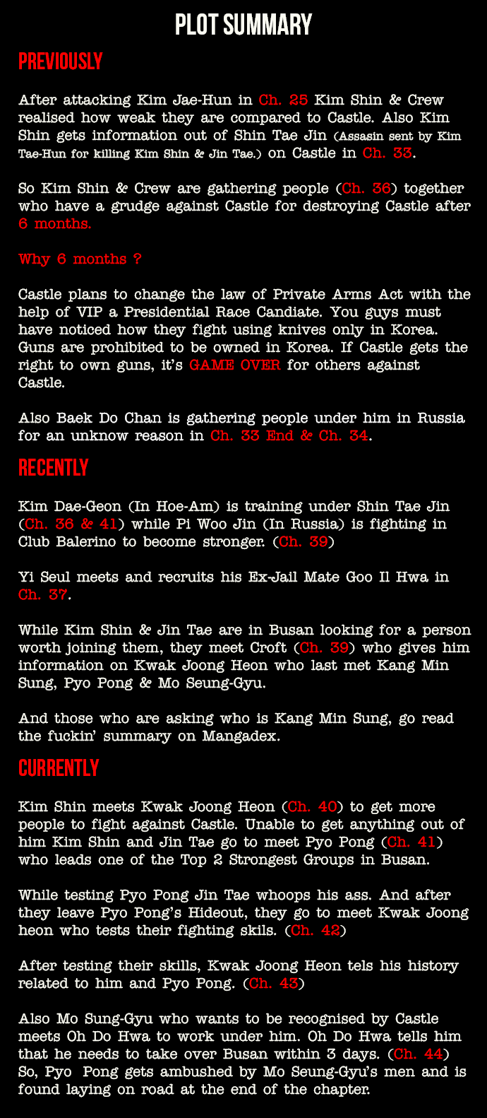Castle Chapter 44.5 page 2 - Chapter 44.5: Announcement - Extra Content from Scanlation Team