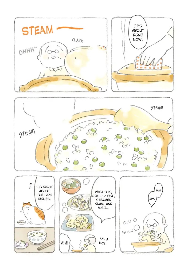 Cat and Grandpa Chapter 3 page 9 - Chapter 3: Green Pea Rice