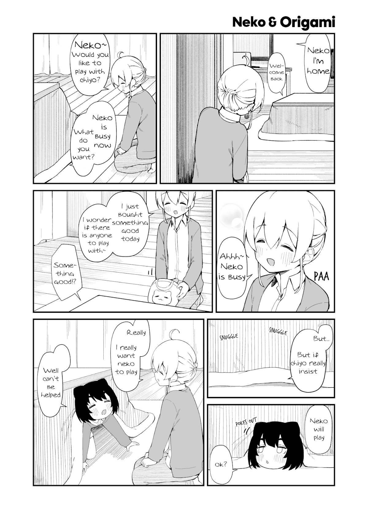 Cat & Chiyo Chapter 7 page 1 - Chapter 7: Neko & Origami