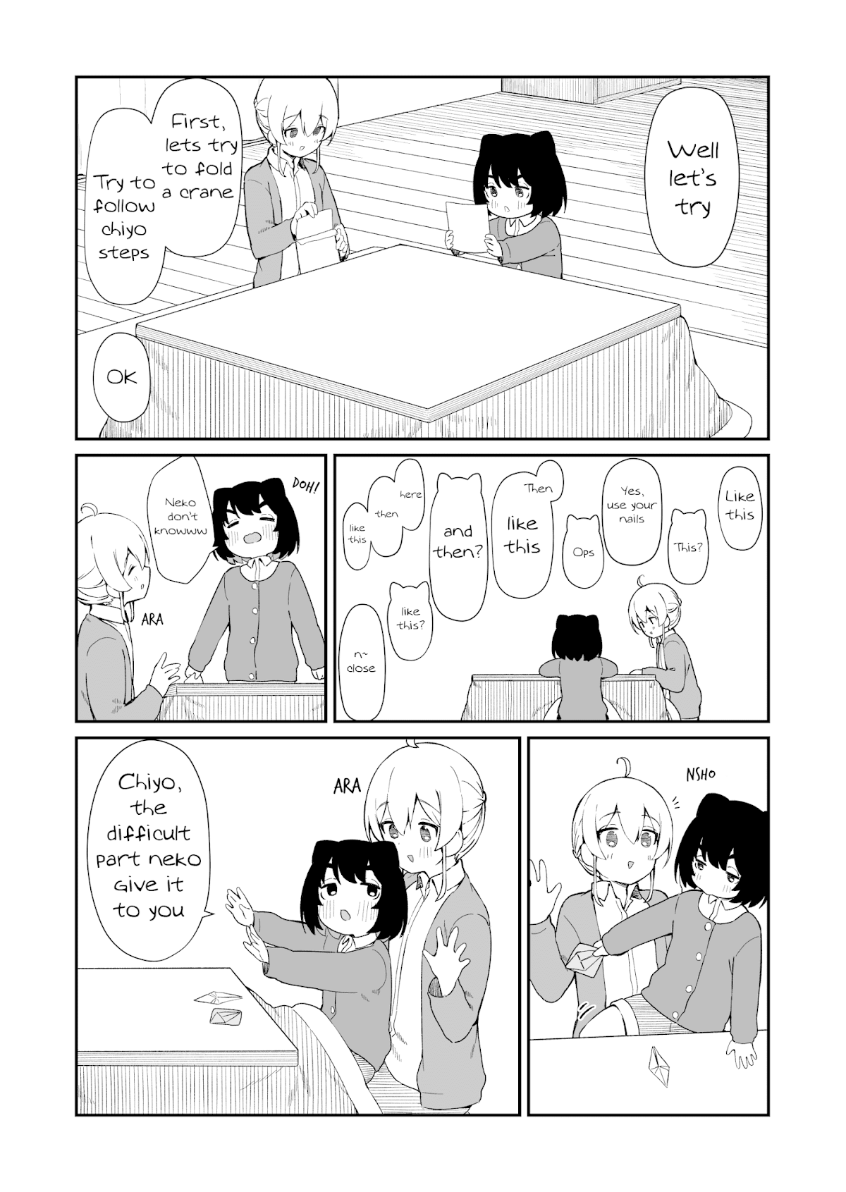 Cat & Chiyo Chapter 7 page 3 - Chapter 7: Neko & Origami