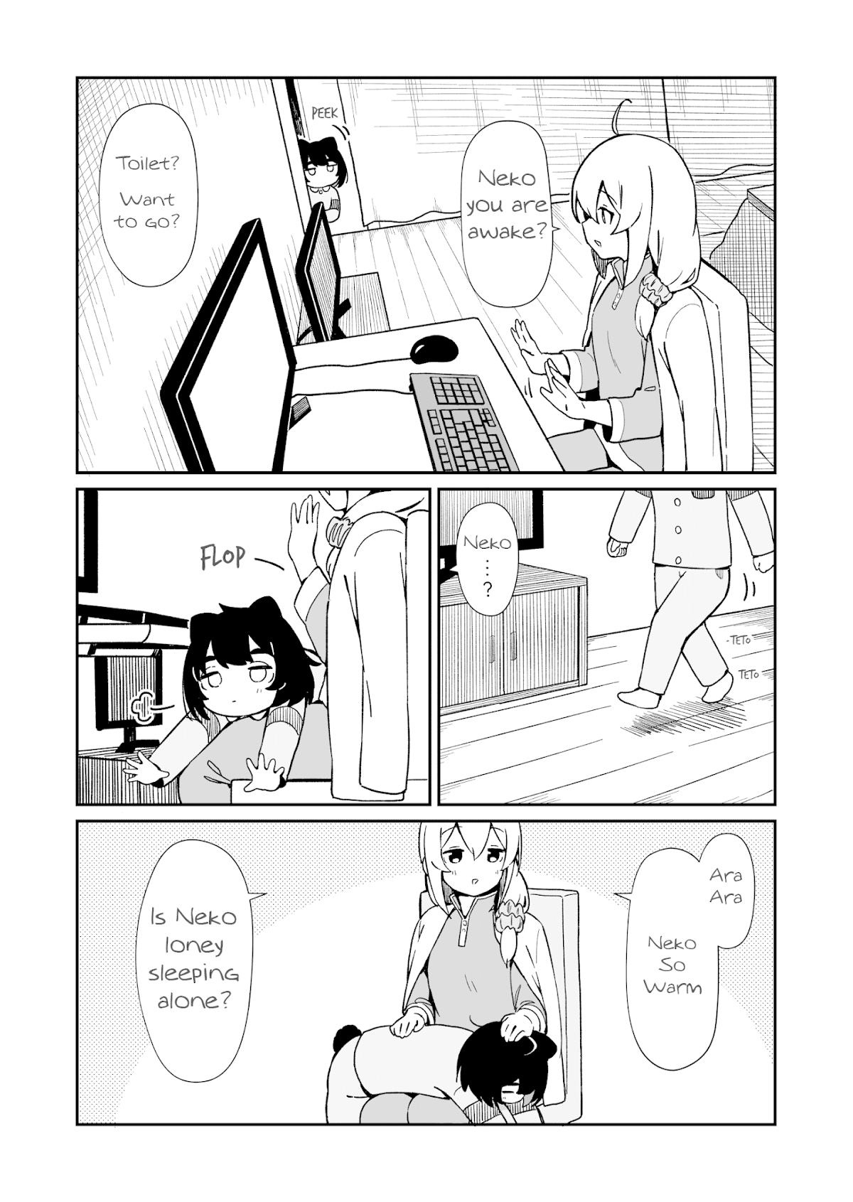 Cat & Chiyo Chapter 9 page 2 - Chapter 9: Neko & Sleep
