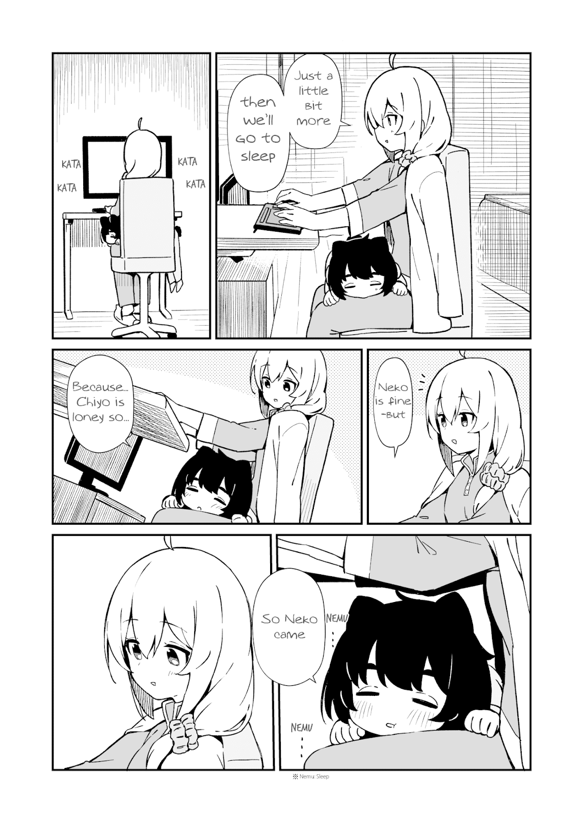 Cat & Chiyo Chapter 9 page 3 - Chapter 9: Neko & Sleep