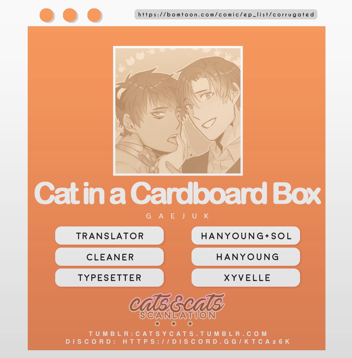 Cat in a Cardboard Box Chapter 10 page 1 - Chapter 10
