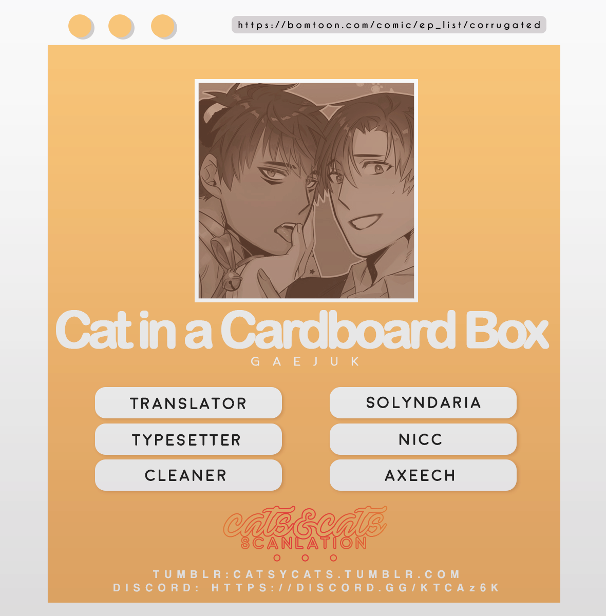 Cat in a Cardboard Box Chapter 2 page 1 - Chapter 2