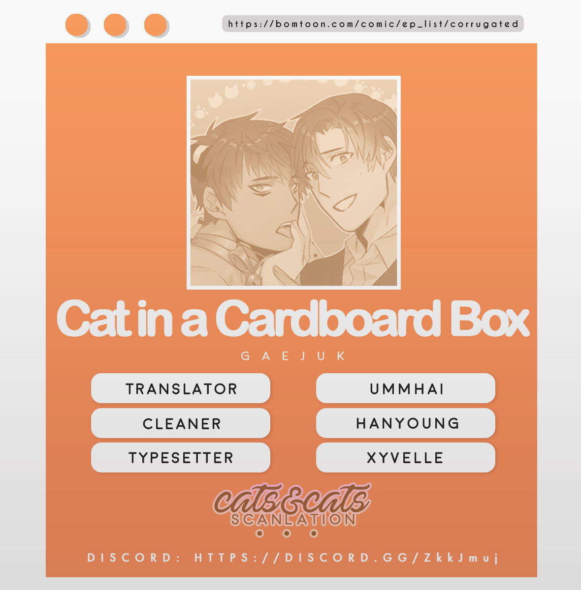 Cat in a Cardboard Box Chapter 21 page 1 - Chapter 21