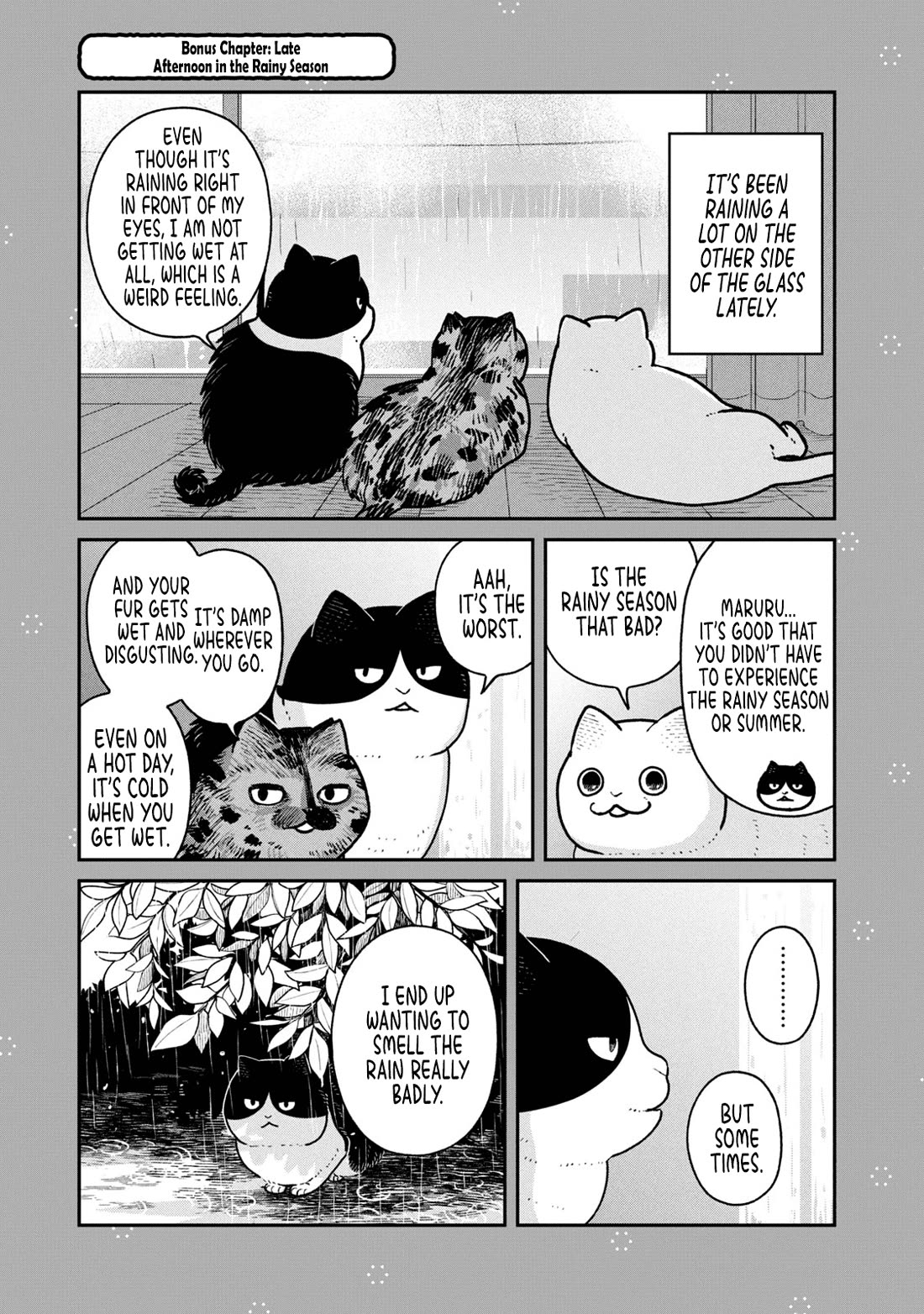 Cat Partners: Maruru and Hachi Chapter 22.2 page 1 - Chapter 22.2: Bonus chapter: Late afternoon in the rainy season