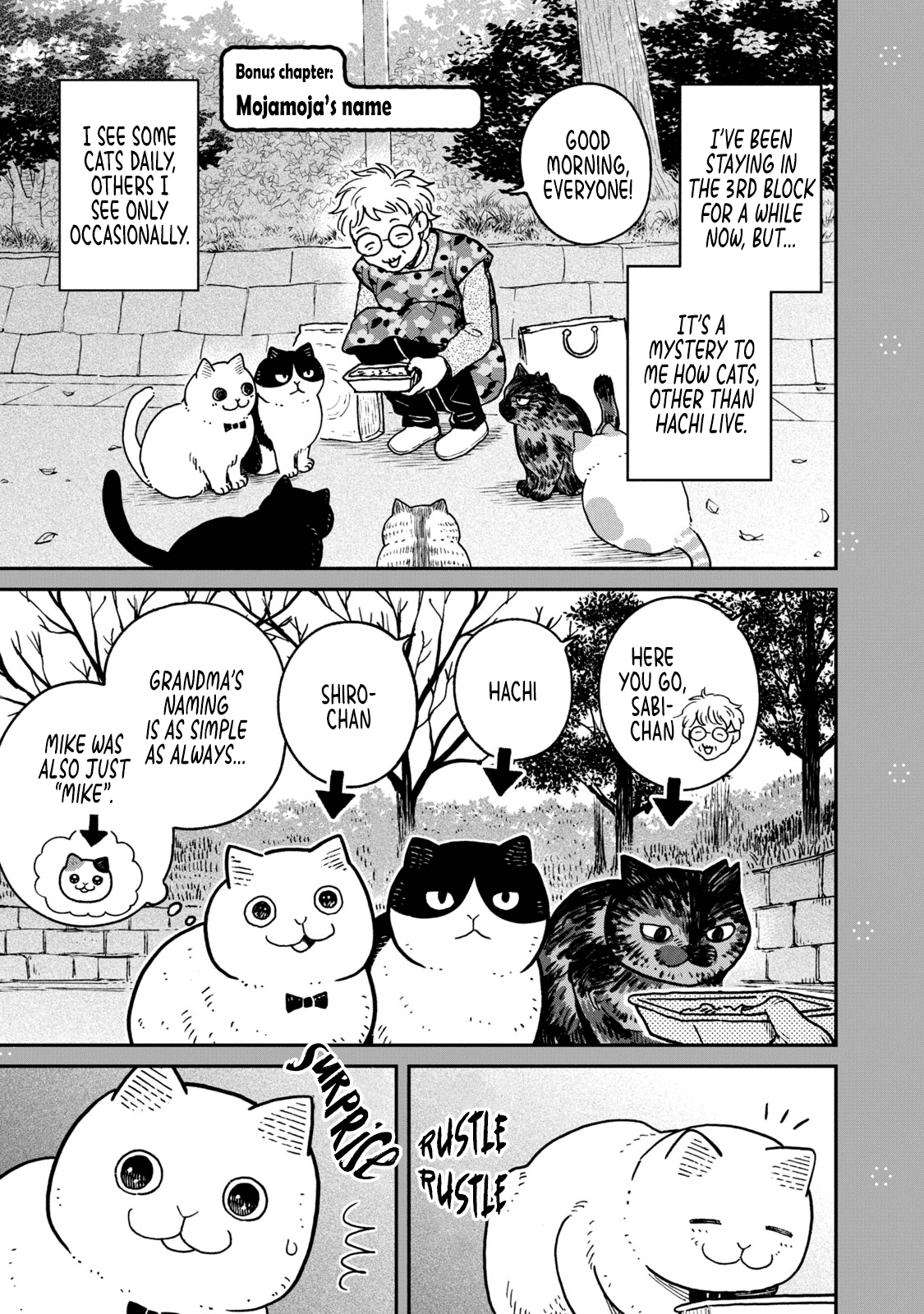 Cat Partners: Maruru and Hachi Chapter 6.1 page 1 - Chapter 6.1: Bonus chapter: Mojamoja's name