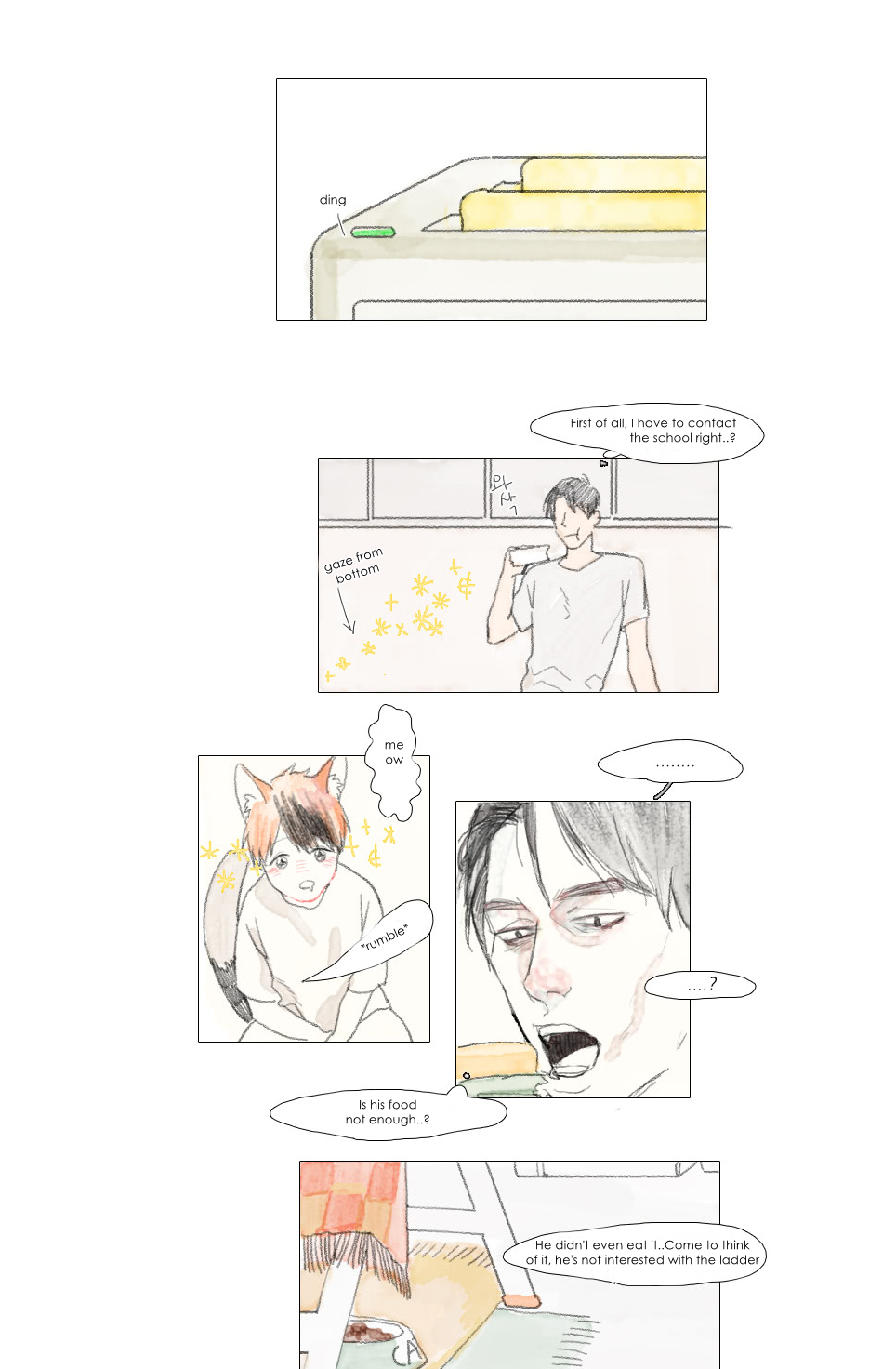 Catboy Catday Chapter 4 page 6 - Chapter 4 : The Language of Flower