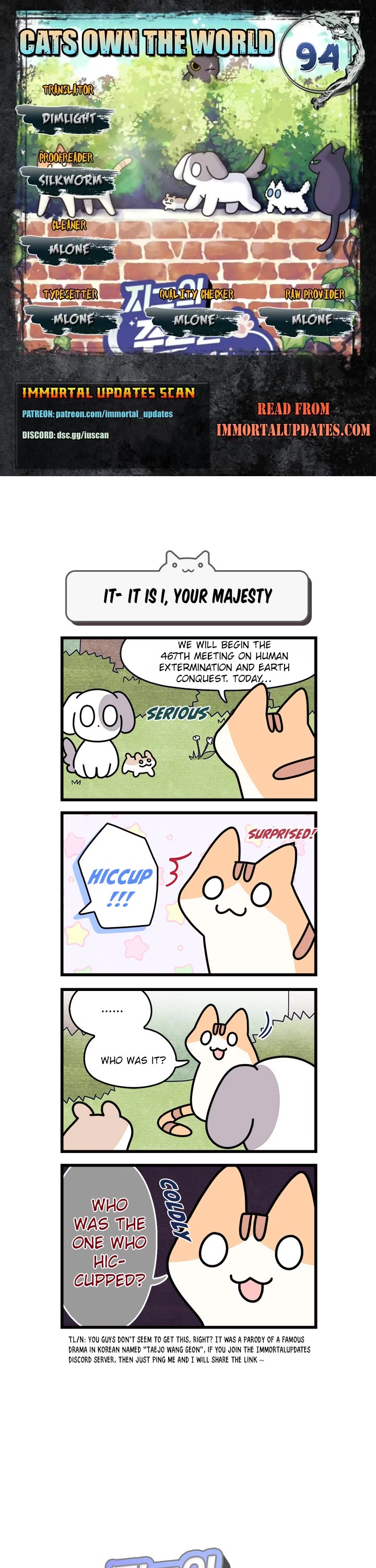 Cats Own the World Chapter 94 page 1 - Chapter 94