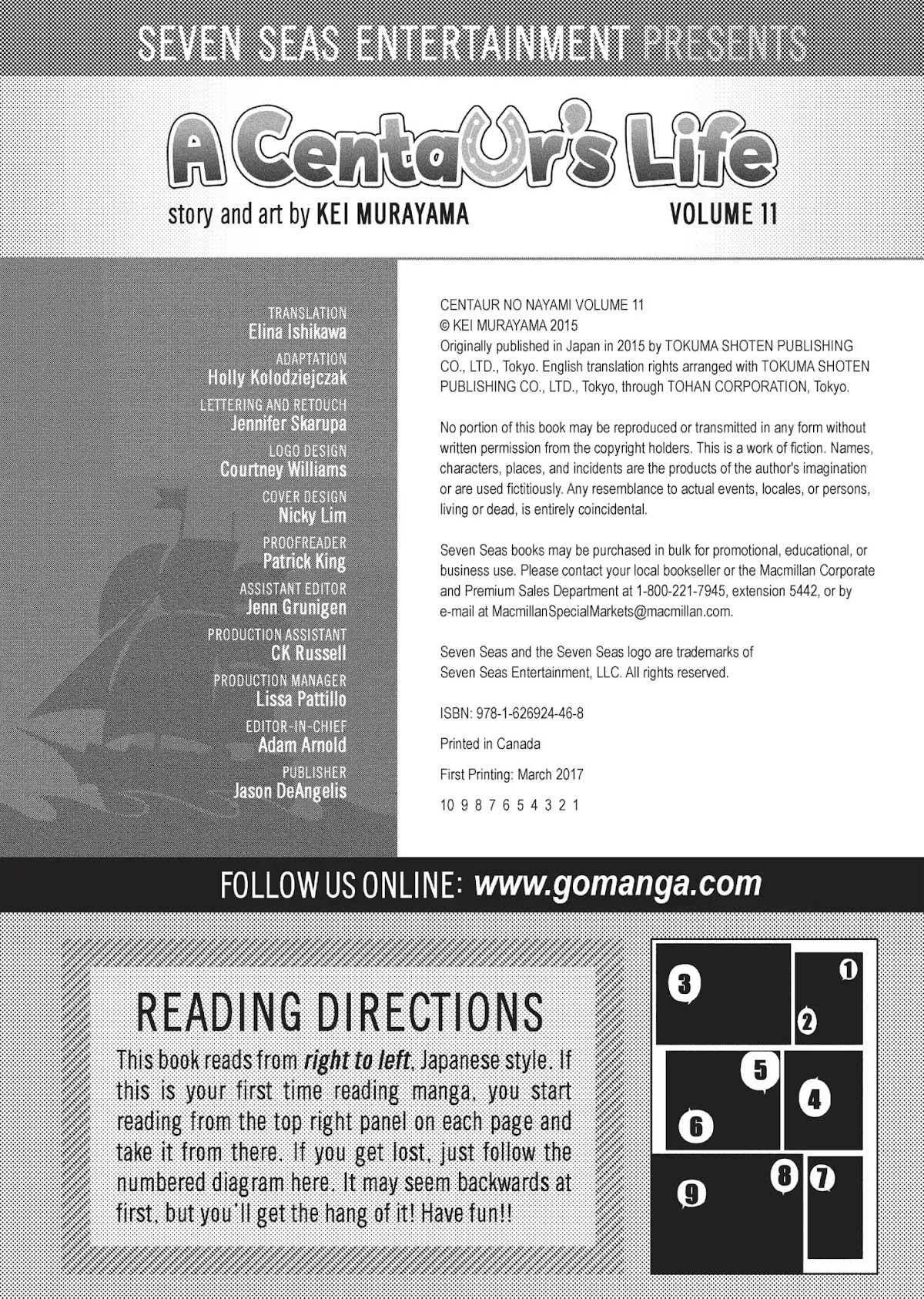 Centaur no Nayami Chapter 78.5 page 7 - Vol.11 Afterword