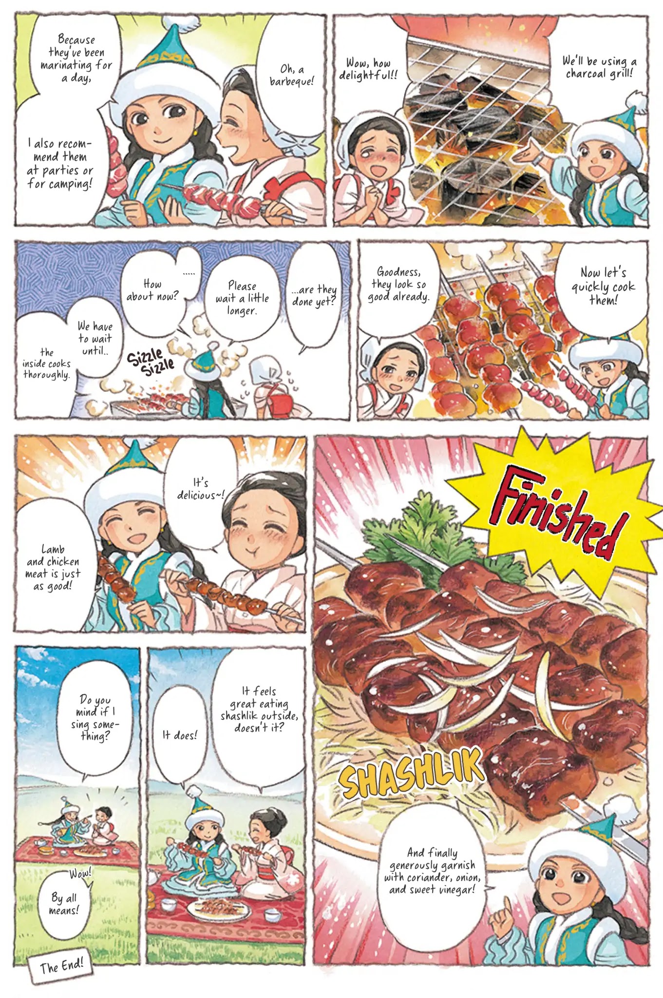 Central Asian Cooking Chapter 3 page 3 - Chapter 3: Shashlik With Ms. Kazak