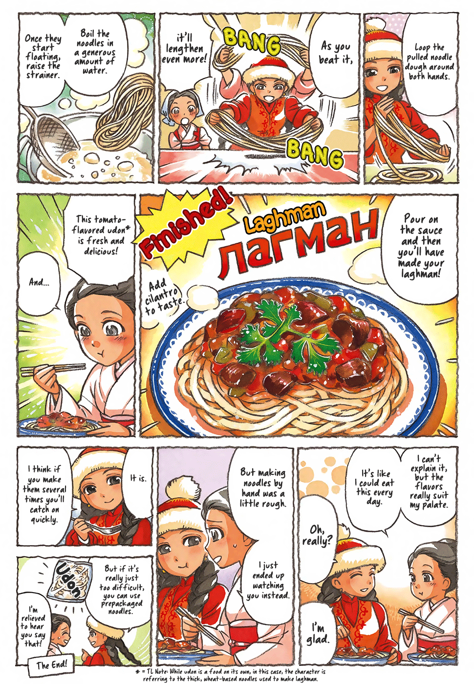 Central Asian Cooking Chapter 4 page 3 - Chapter 4: Laghman with Ms. Kyrgyz