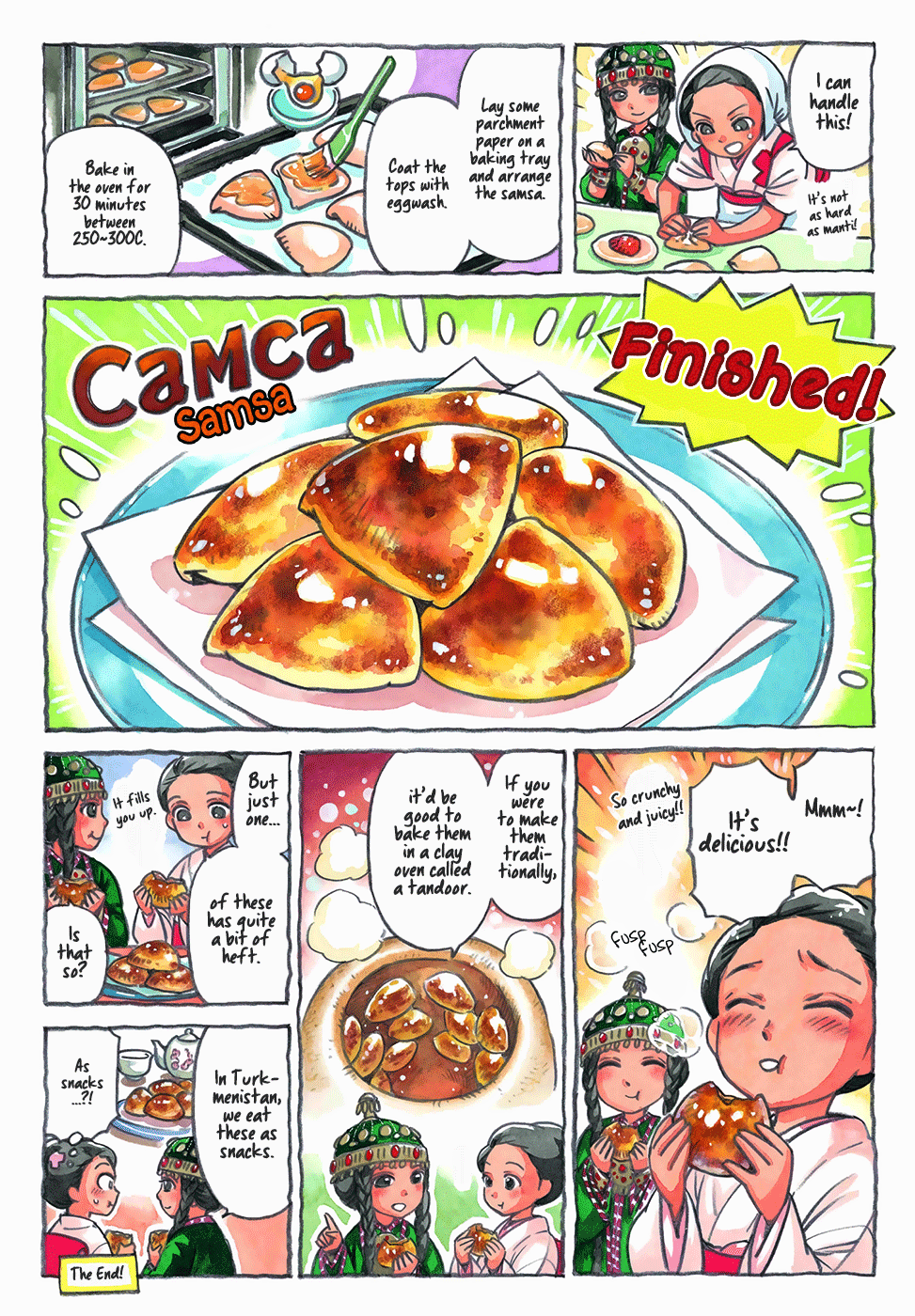 Central Asian Cooking Chapter 5 page 3 - Chapter 5: Samsa with Ms. Turkmen!