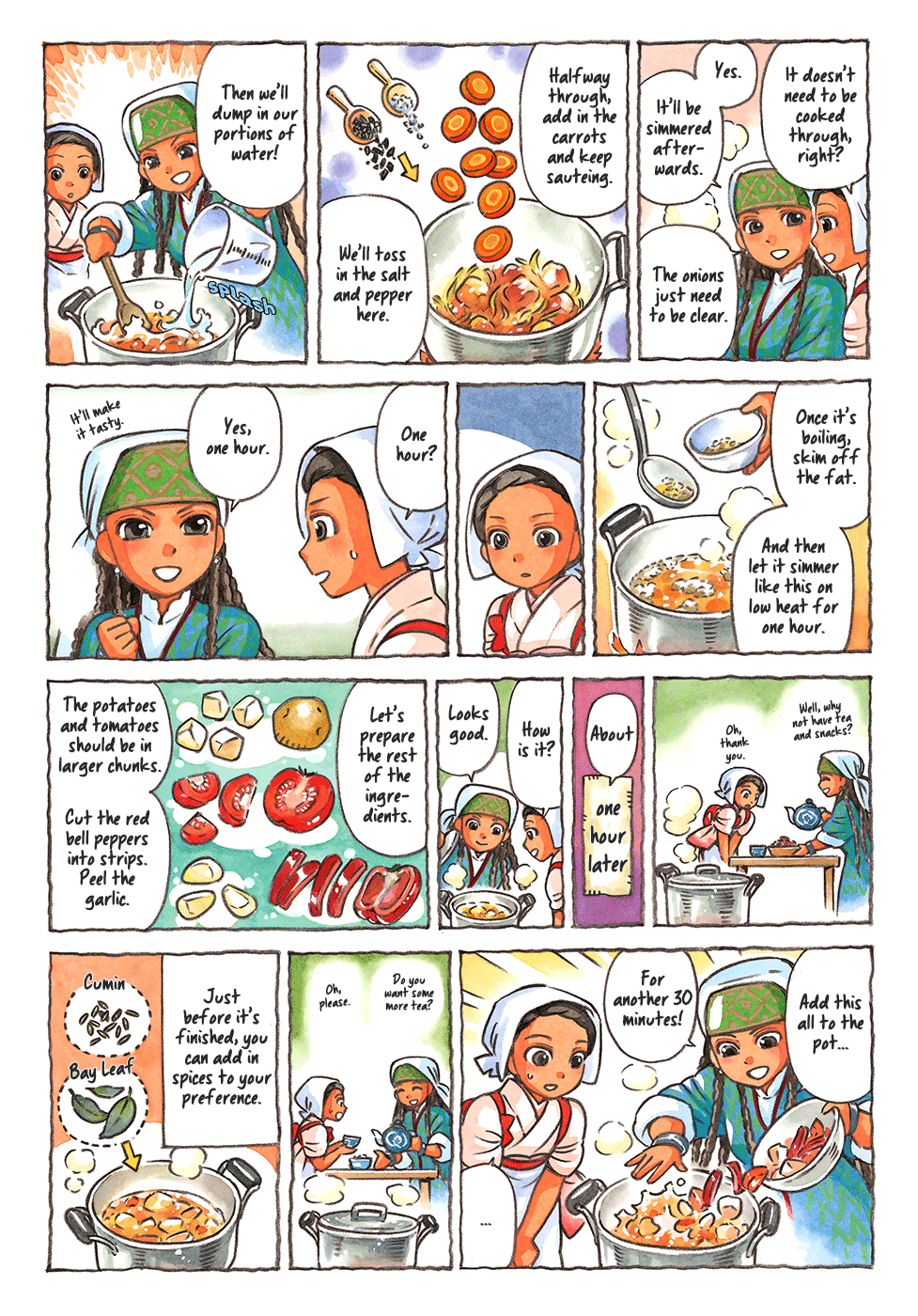 Central Asian Cooking Chapter 6 page 2 - Chapter 6: Shurpa with Ms. Uzbek