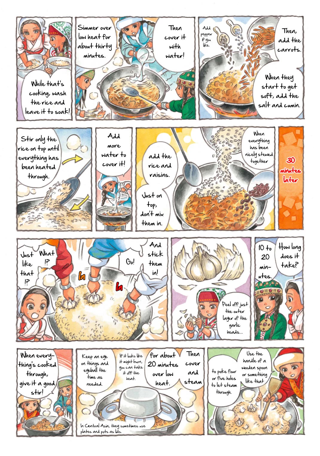 Central Asian Cooking Chapter 7 page 2 - Chapter 7: Plov with everyone!! [END]