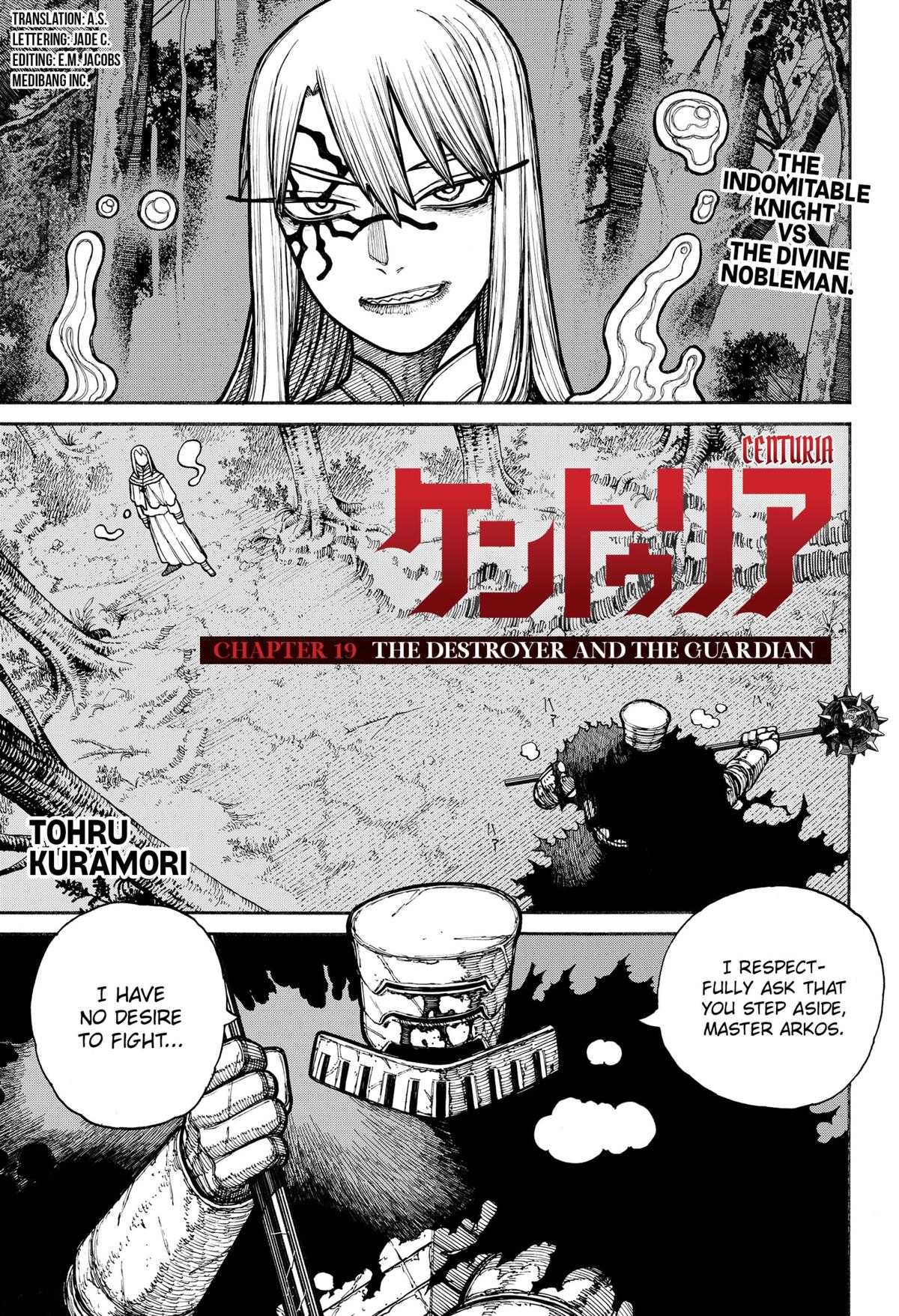 Centuria Chapter 19 page 1 - Chapter 19: The Destroyer and the Guardian