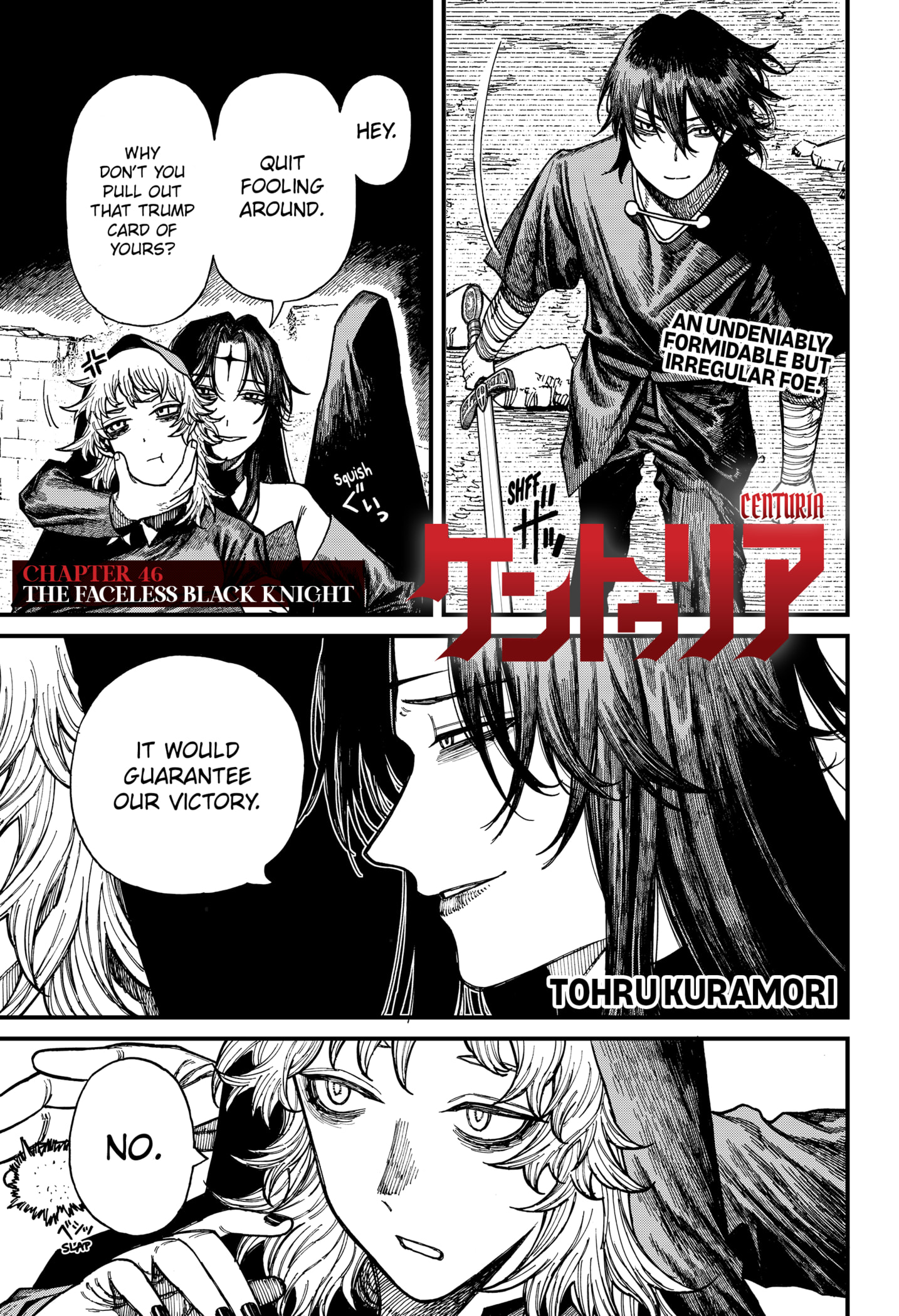 Centuria Chapter 46 page 1 - Chapter 46: The Faceless Black Knight
