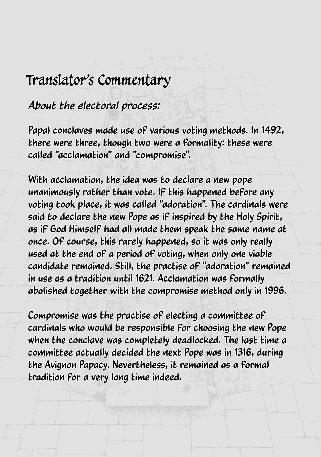 Cesare Chapter 100 page 39 - Chapter 100: The Papal Conclave (2)