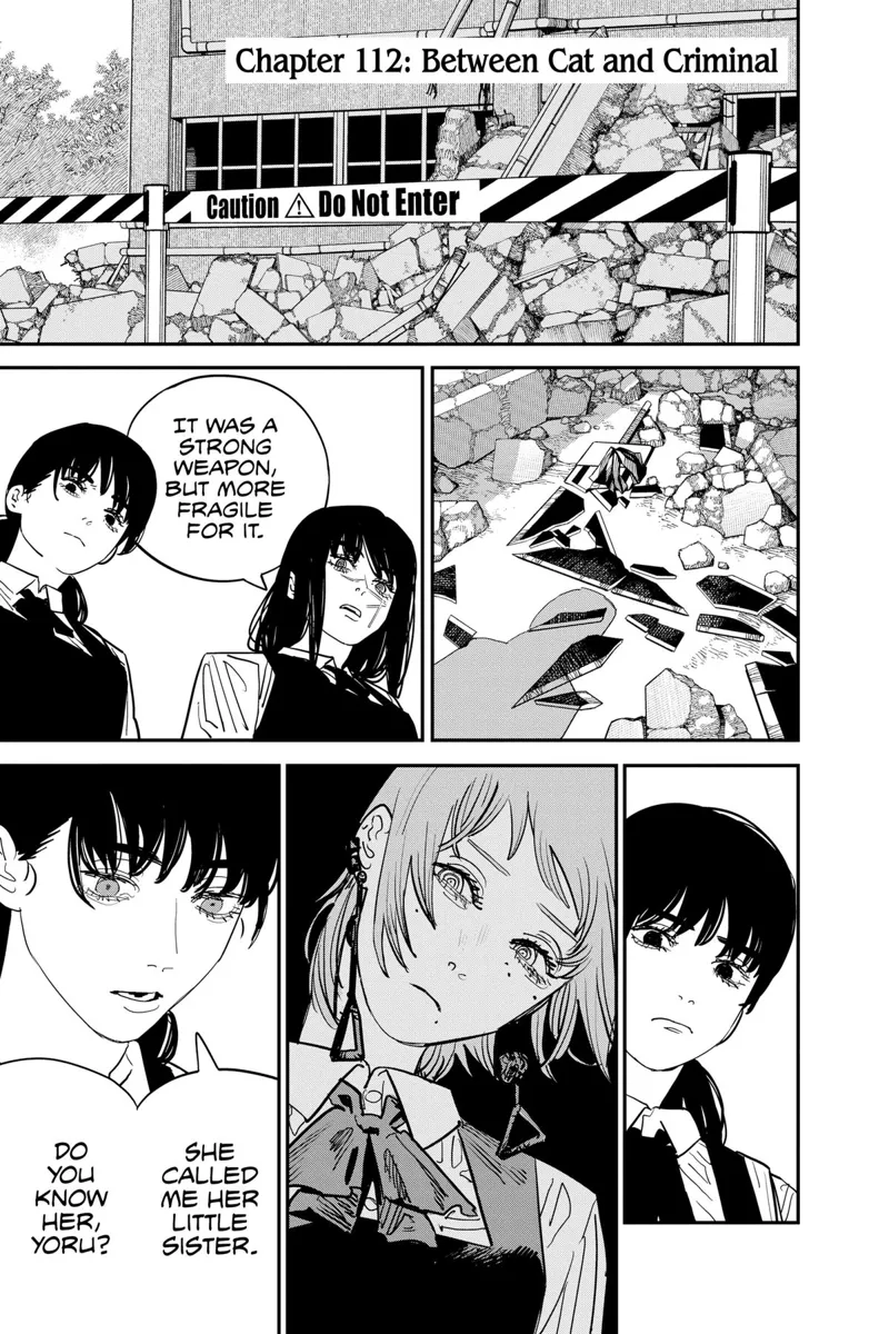 Chainsaw Man Chapter 112 page 1 - Chapter 112: Between Cat and Criminal