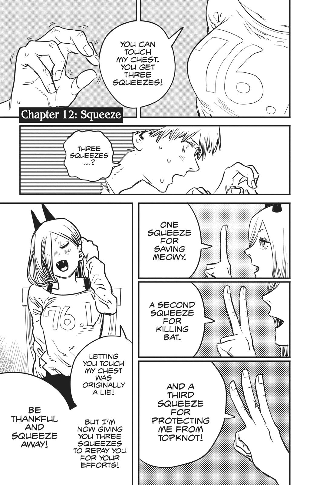 Chainsaw Man Chapter 12 page 1 - Chapter 12: Squeeze