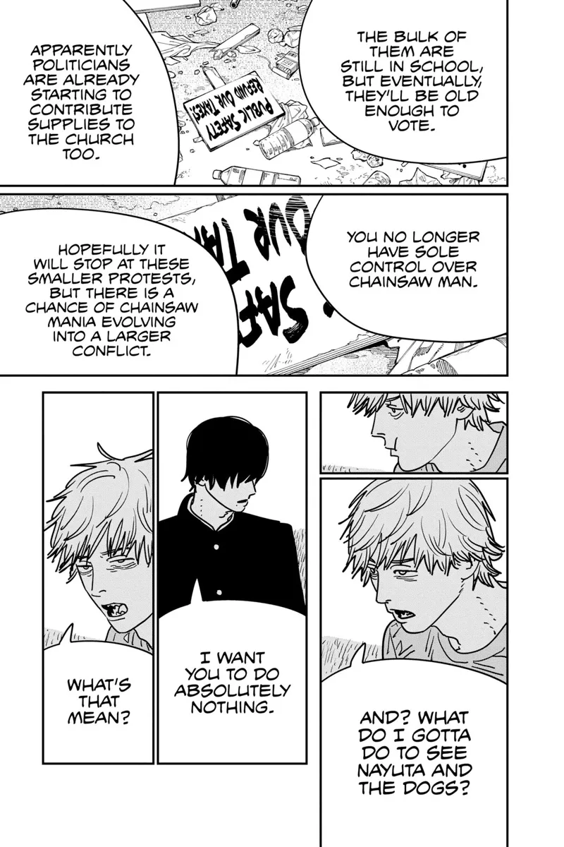 Chainsaw Man Chapter 133 page 4 - Chapter 133: Chainsaw Man Protest