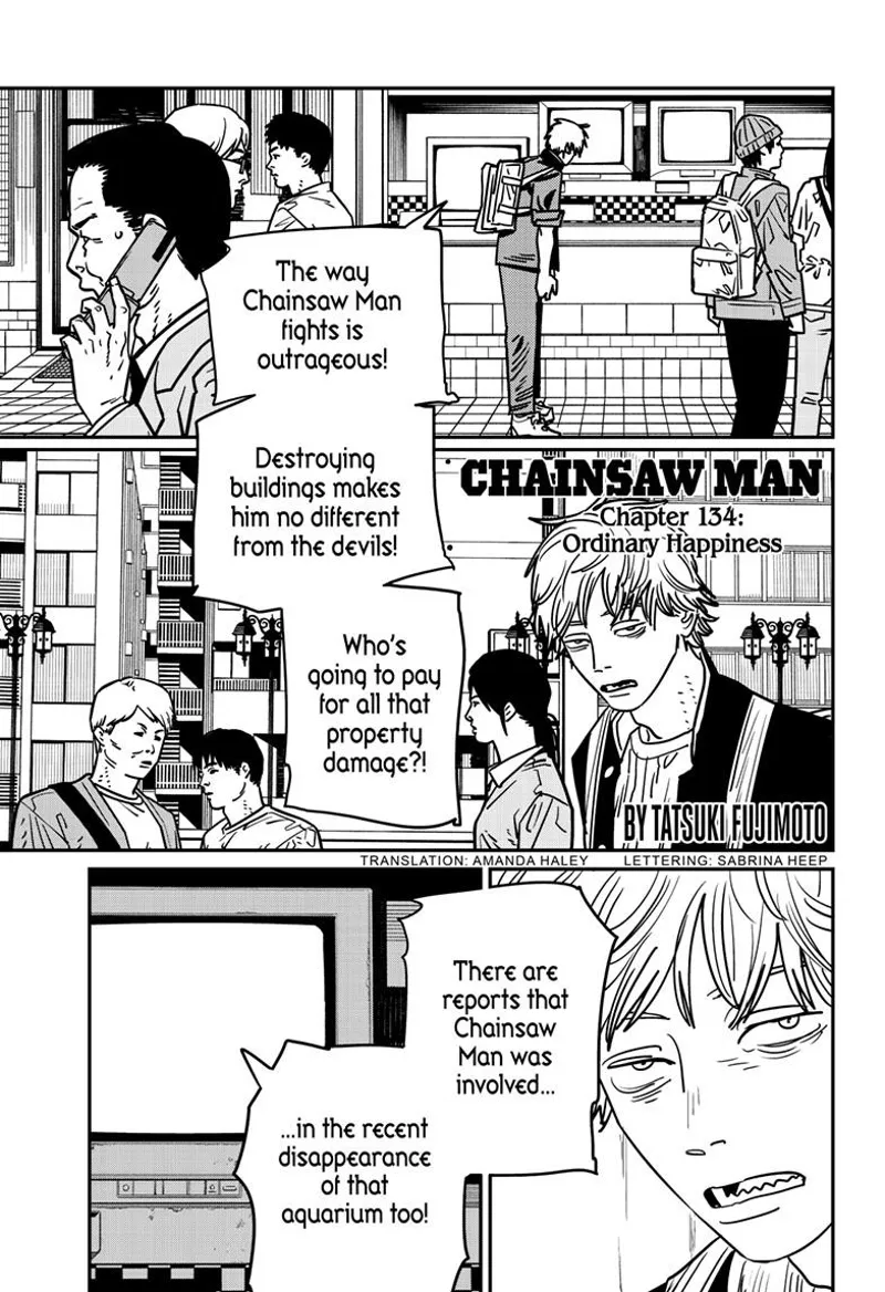 Chainsaw Man Chapter 134 page 1 - Chapter 134: Ordinary Happiness