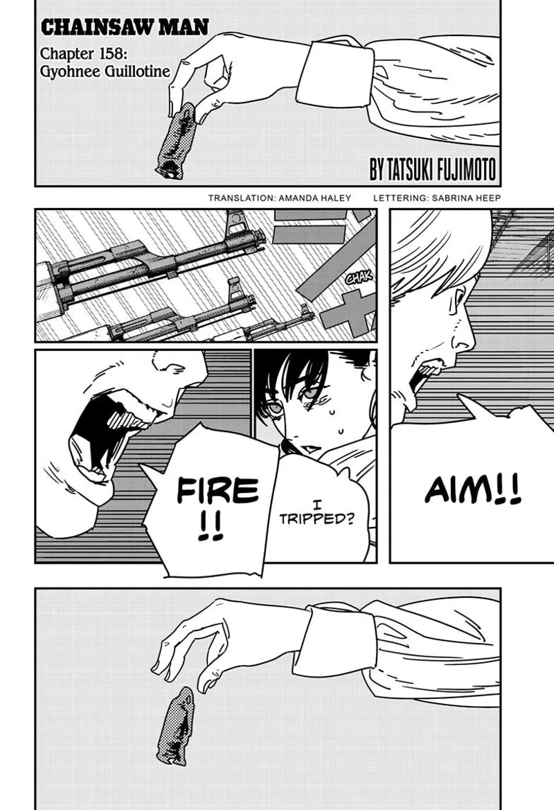 Chainsaw Man Chapter 158 page 1 - Chapter 158: Gyohnee Guillotine
