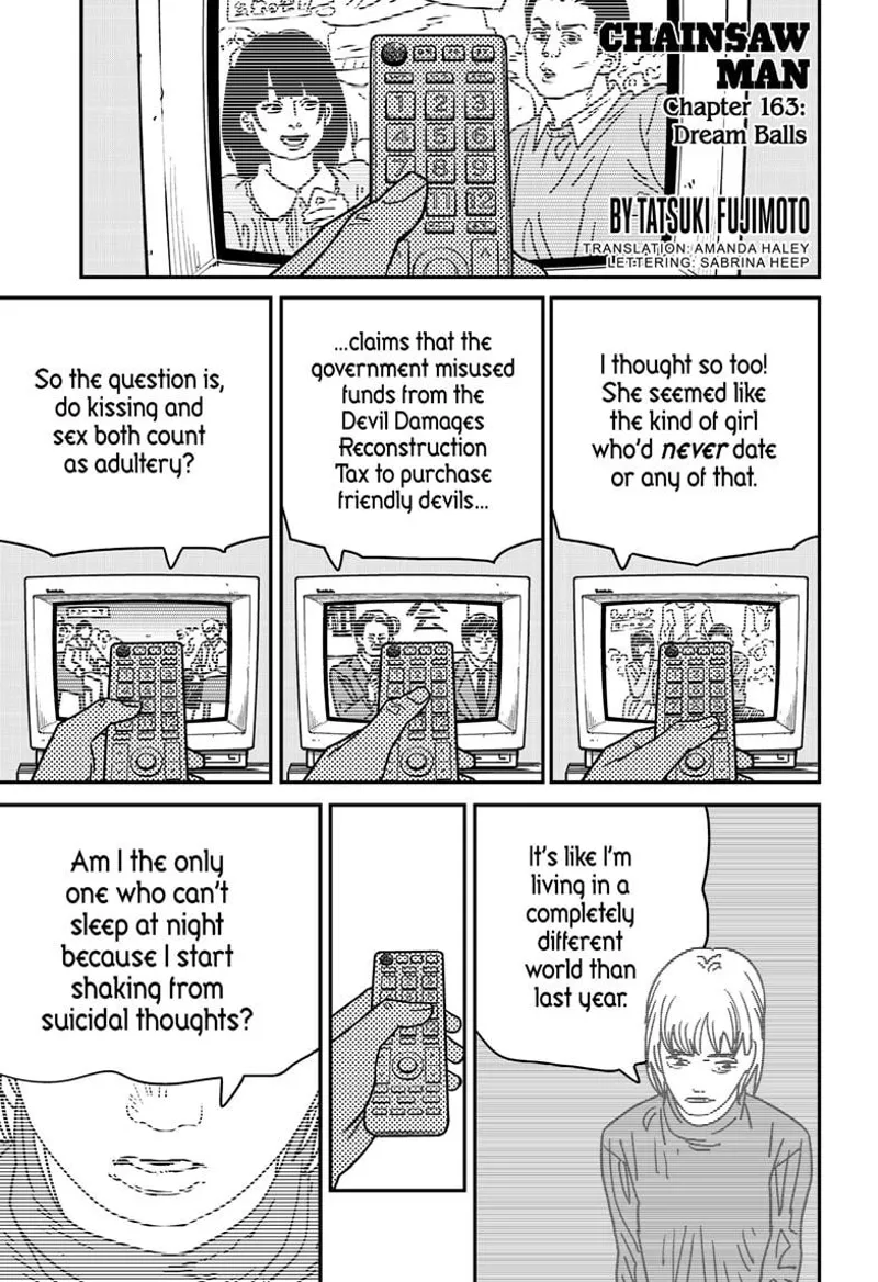 Chainsaw Man Chapter 163 page 1 - Chapter 163: Dream Balls