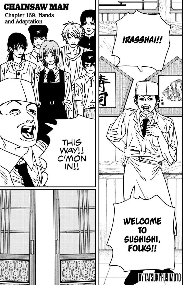 Chainsaw Man Chapter 169 page 1 - Chapter 169: Hands and Adaptation