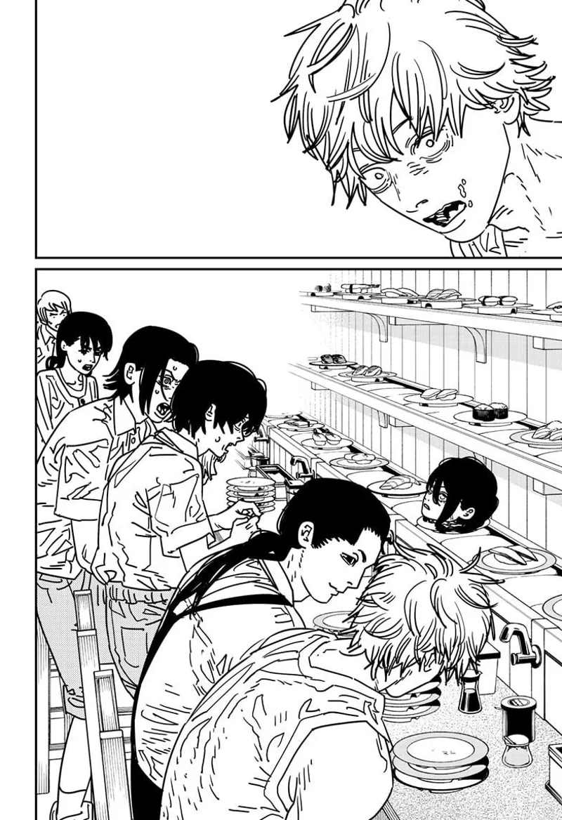 Chainsaw Man Chapter 170 page 14 - Chapter 170: How to Eat Sushi