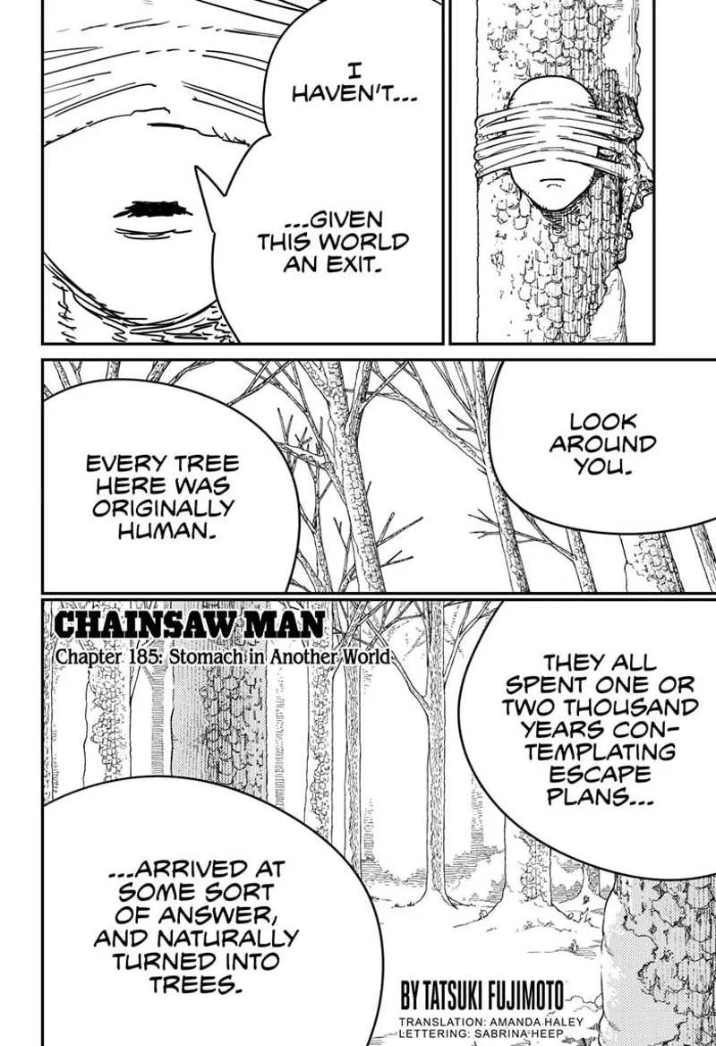Chainsaw Man Chapter 185 page 1 - Chapter 185: Stomach in Another World