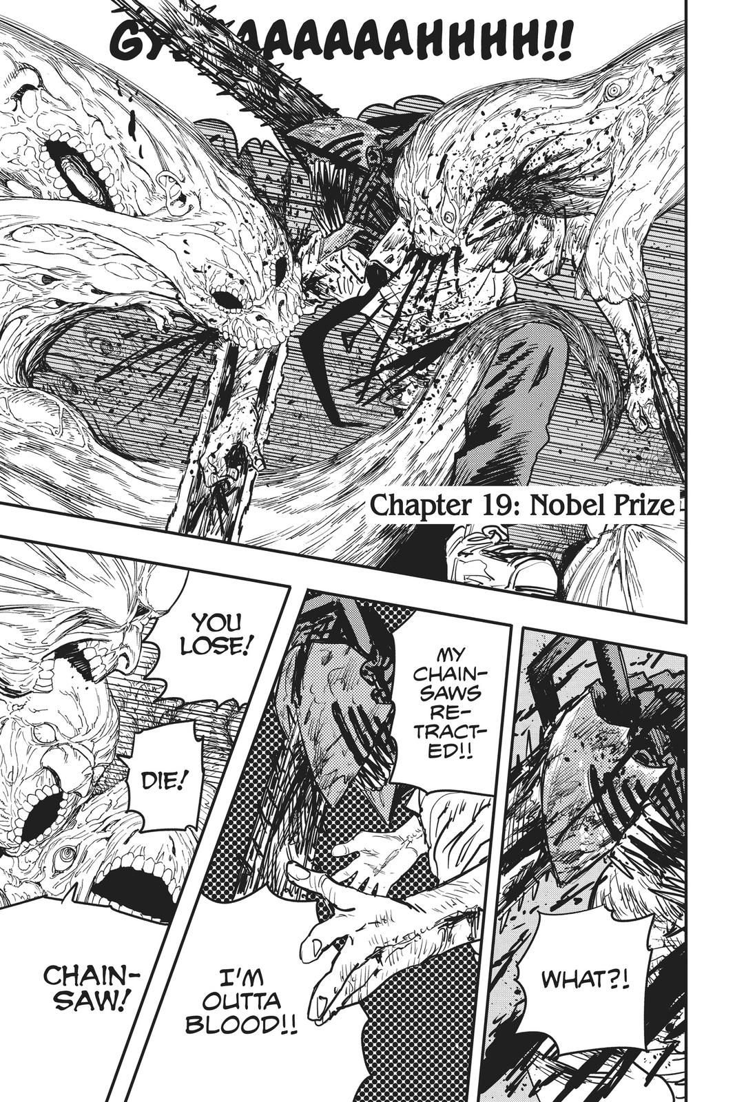 Chainsaw Man Chapter 19 page 1 - Chapter 19: Nobel Prize