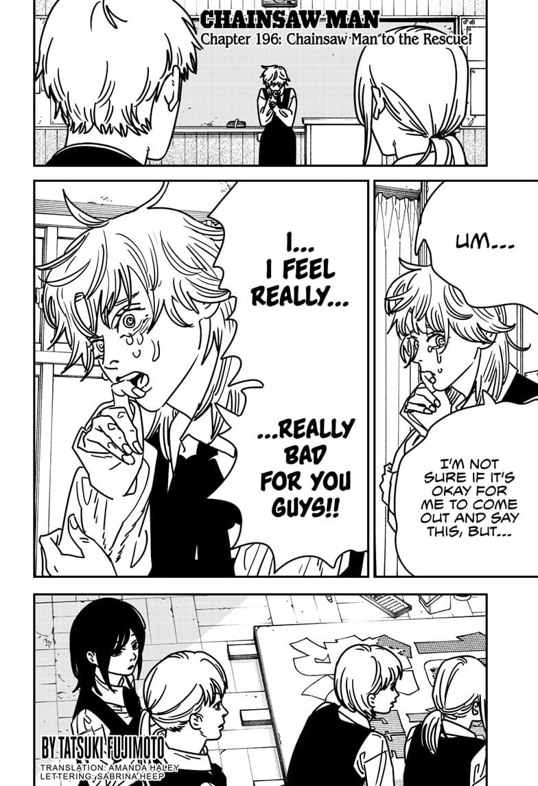 Chainsaw Man Chapter 196 page 1 - Chapter 196: Chainsaw Man to the Rescue!