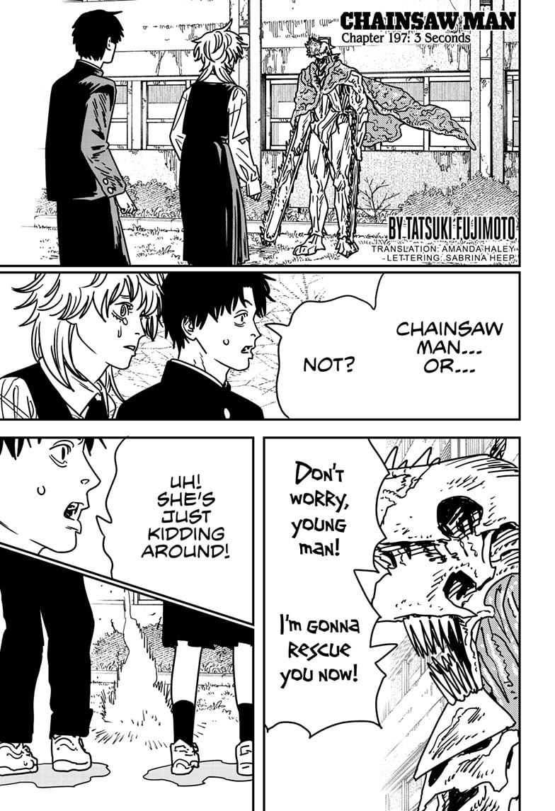 Chainsaw Man Chapter 197 page 1 - Chapter 197: 3 Seconds