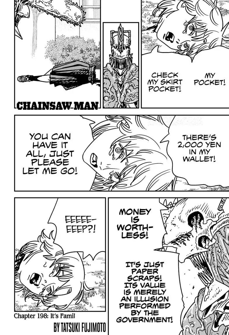 Chainsaw Man Chapter 198 page 1 - Chapter 198: It's Fami!