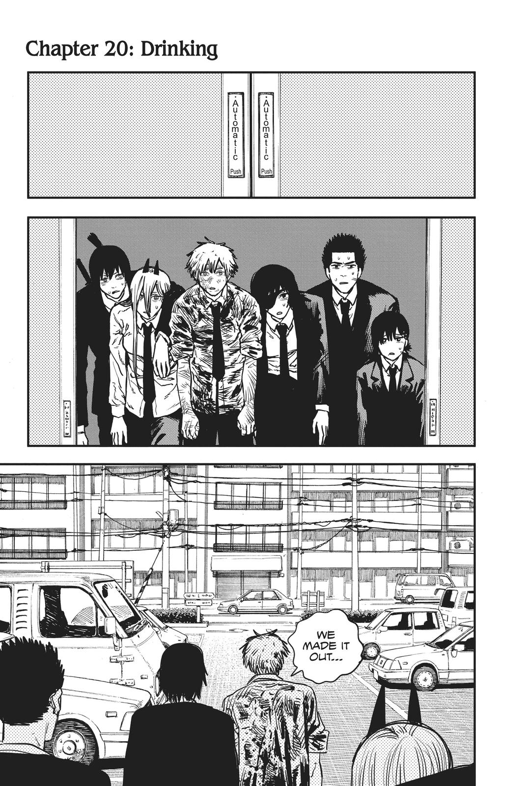 Chainsaw Man Chapter 20 page 1 - Chapter 20: Drinking