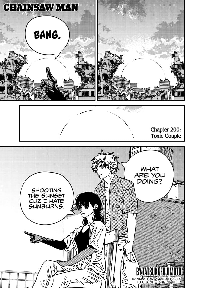 Chainsaw Man Chapter 200 page 1 - Chapter 200: Toxic Couple