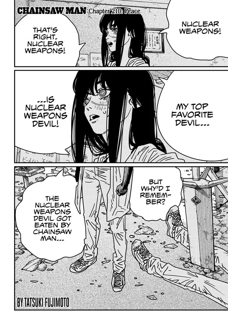 Chainsaw Man Chapter 210 page 1 - Chapter 210: Peace