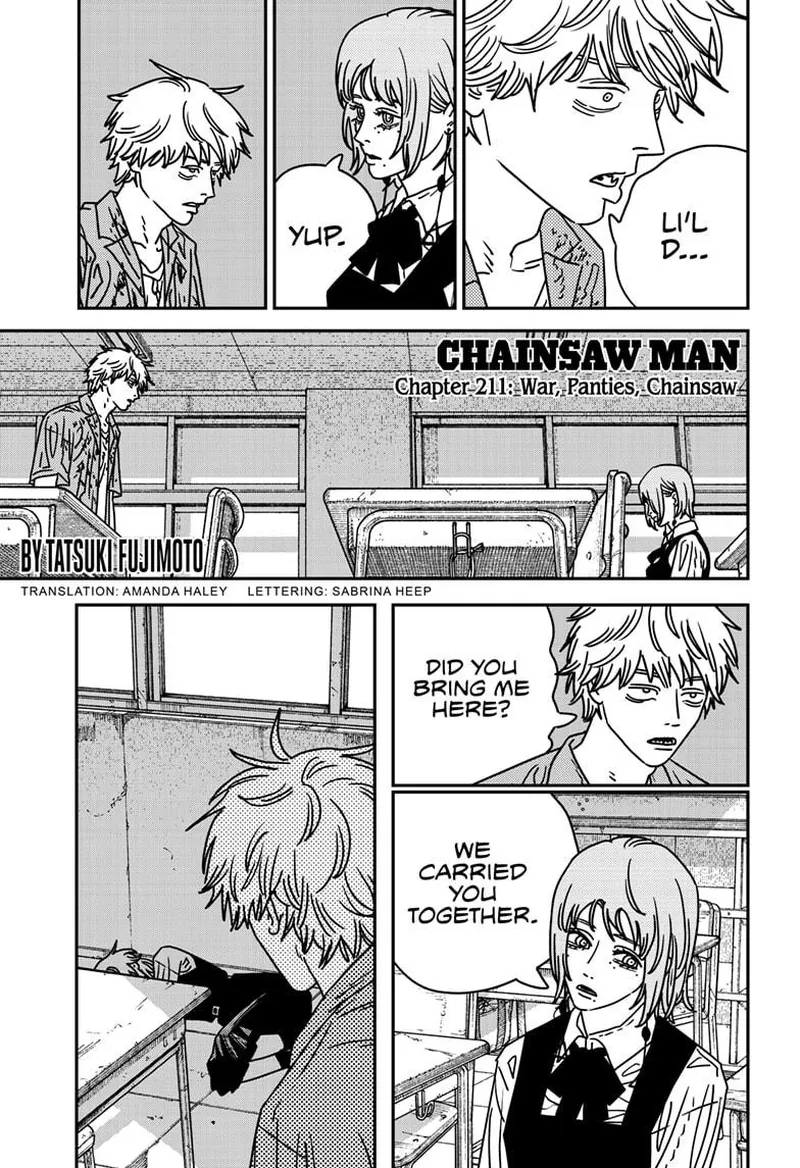 Chainsaw Man Chapter 211 page 1 - Chapter 211: War, Panties, Chainsaw