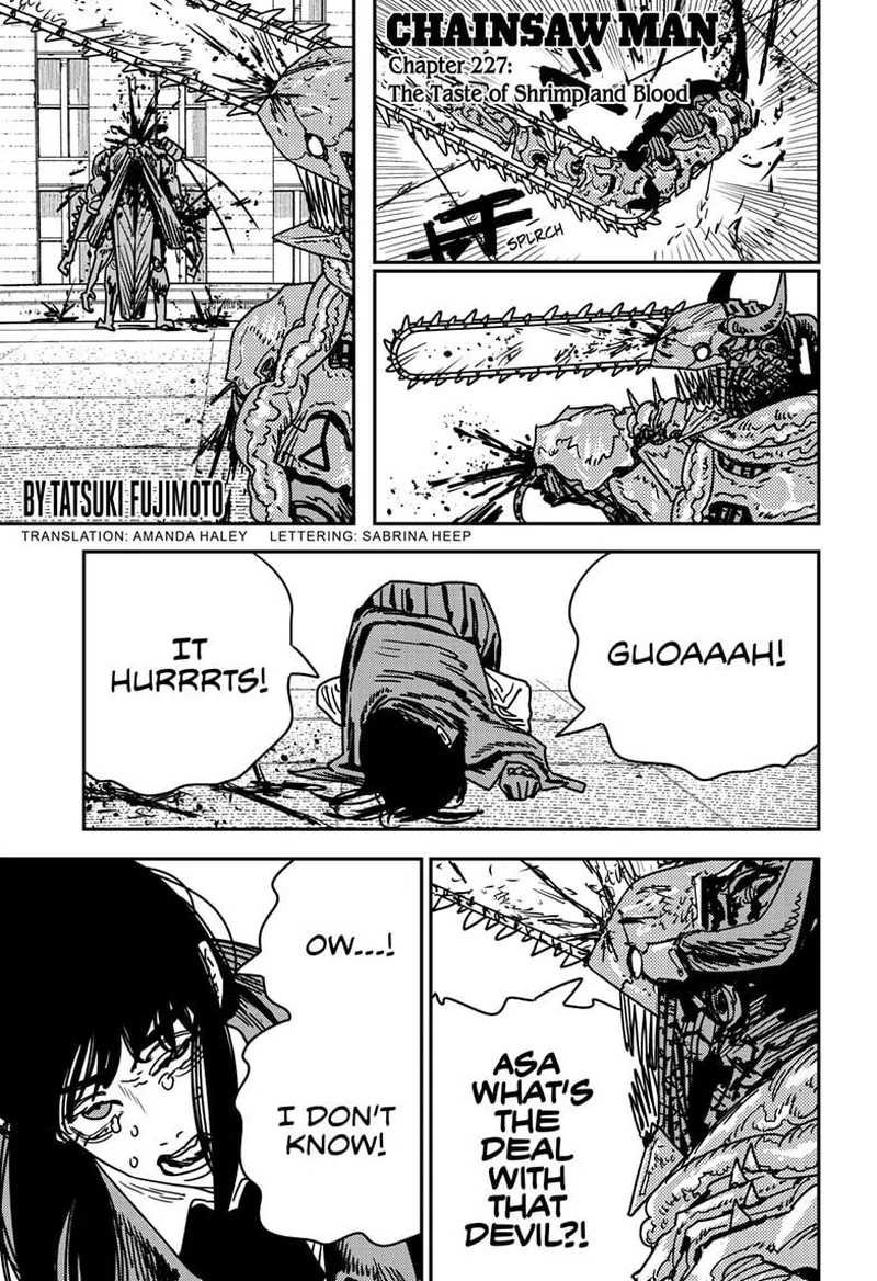 Chainsaw Man Chapter 227 page 1 - Chapter 227: The Taste of Shrimp and Blood