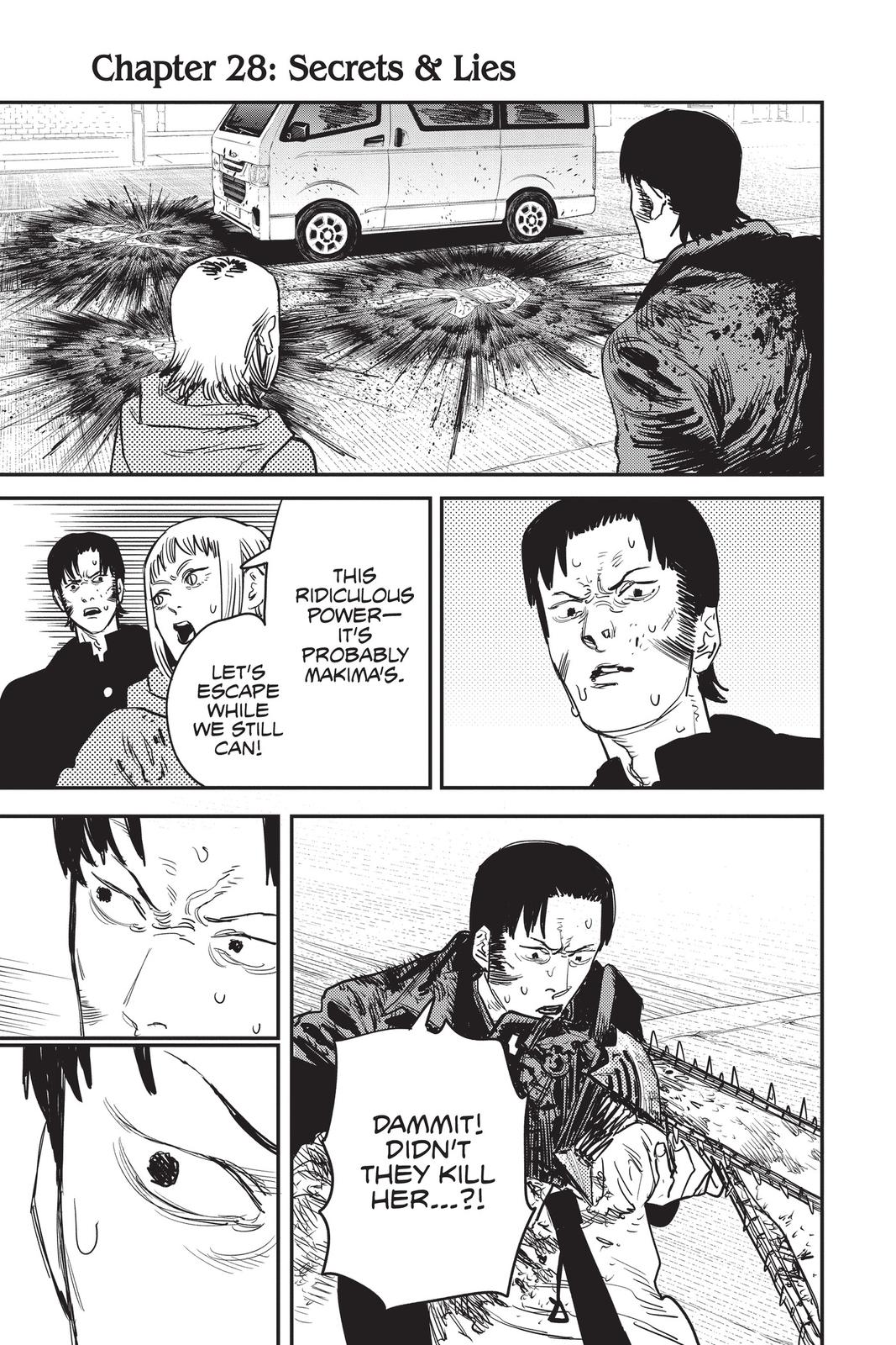 Chainsaw Man Chapter 28 page 1 - Chapter 28: Secrets & Lies
