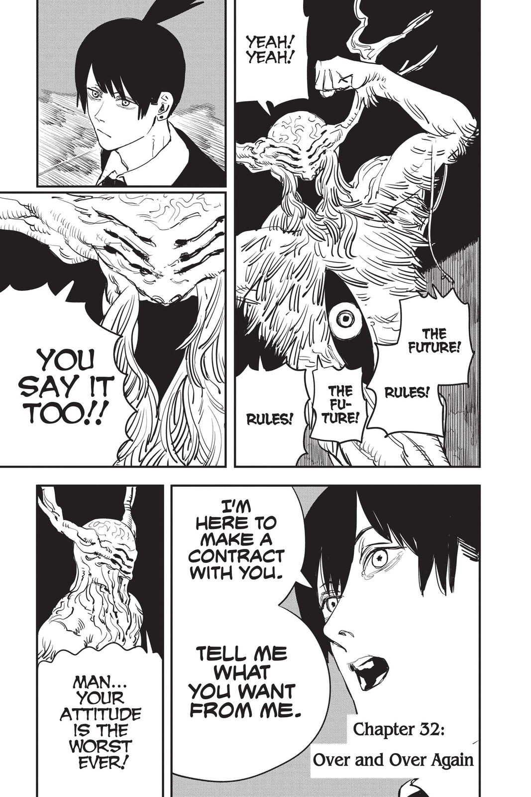 Chainsaw Man Chapter 32 page 1 - Chapter 32: Over and Over Again