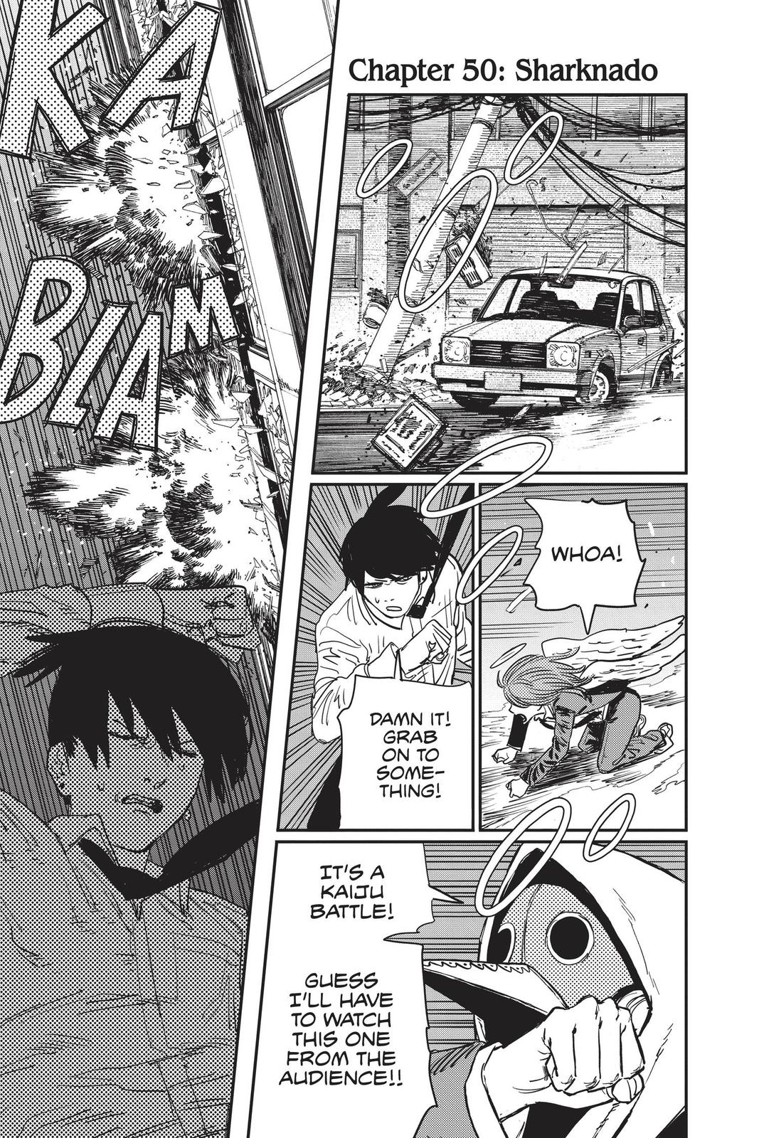 Chainsaw Man Chapter 50 page 1 - Chapter 50: Sharknado