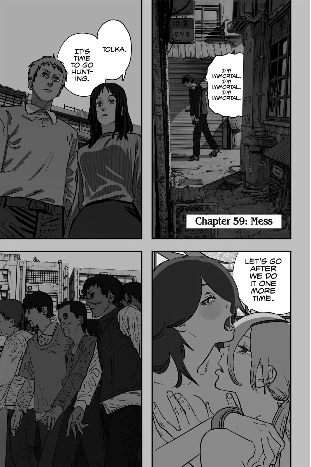 Chainsaw Man Chapter 59 page 1 - Chapter 59: Mess