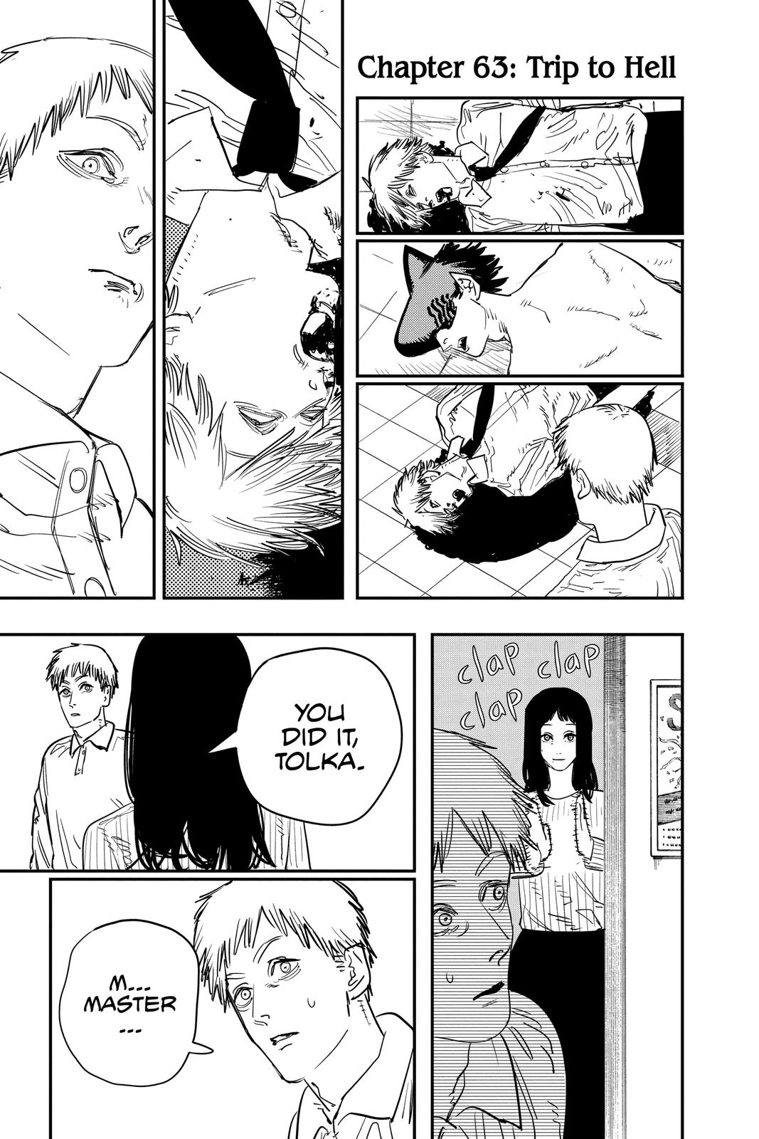 Chainsaw Man Chapter 63 page 1 - Chapter 63: Trip to Hell