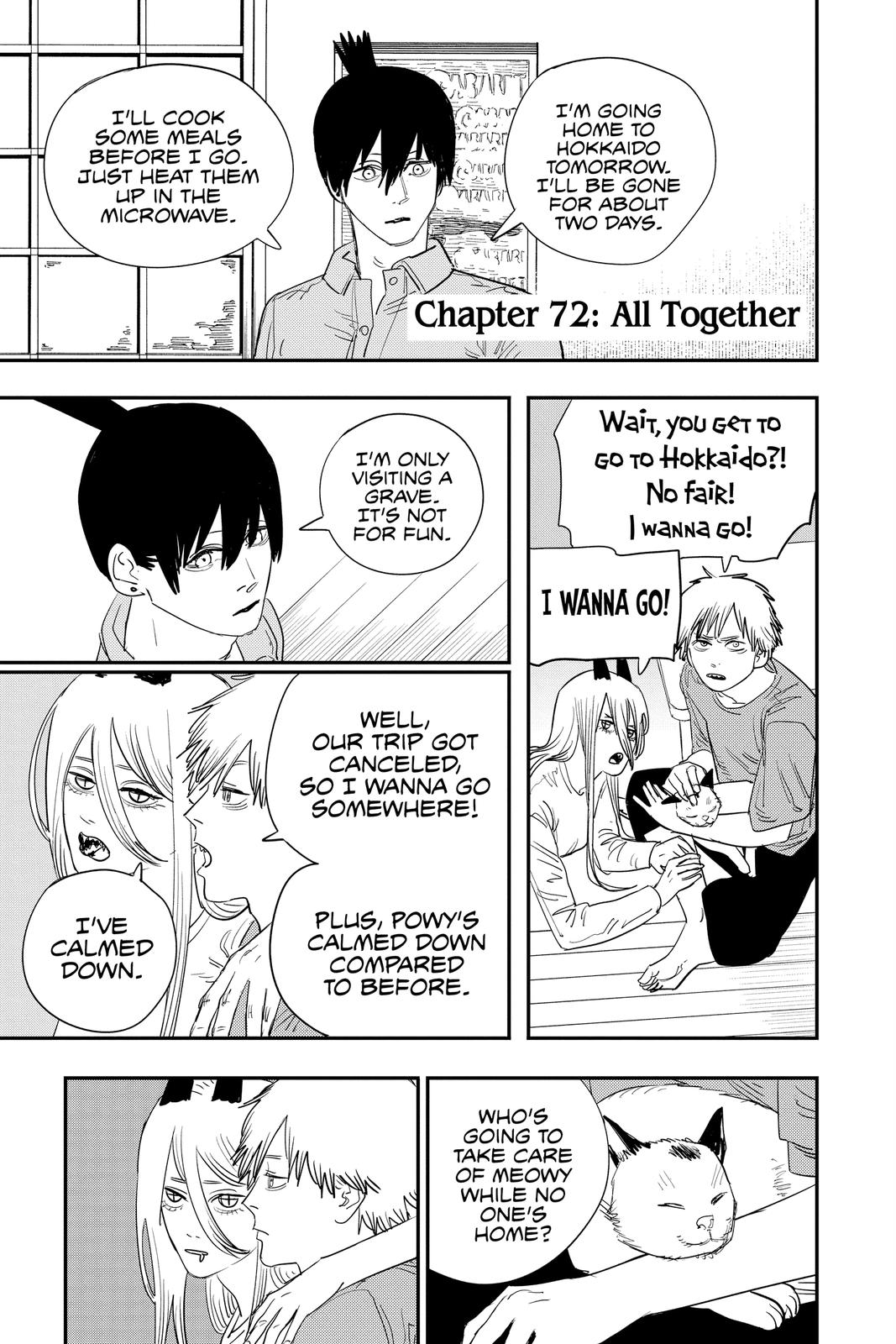 Chainsaw Man Chapter 72 page 1 - Chapter 72: All Together
