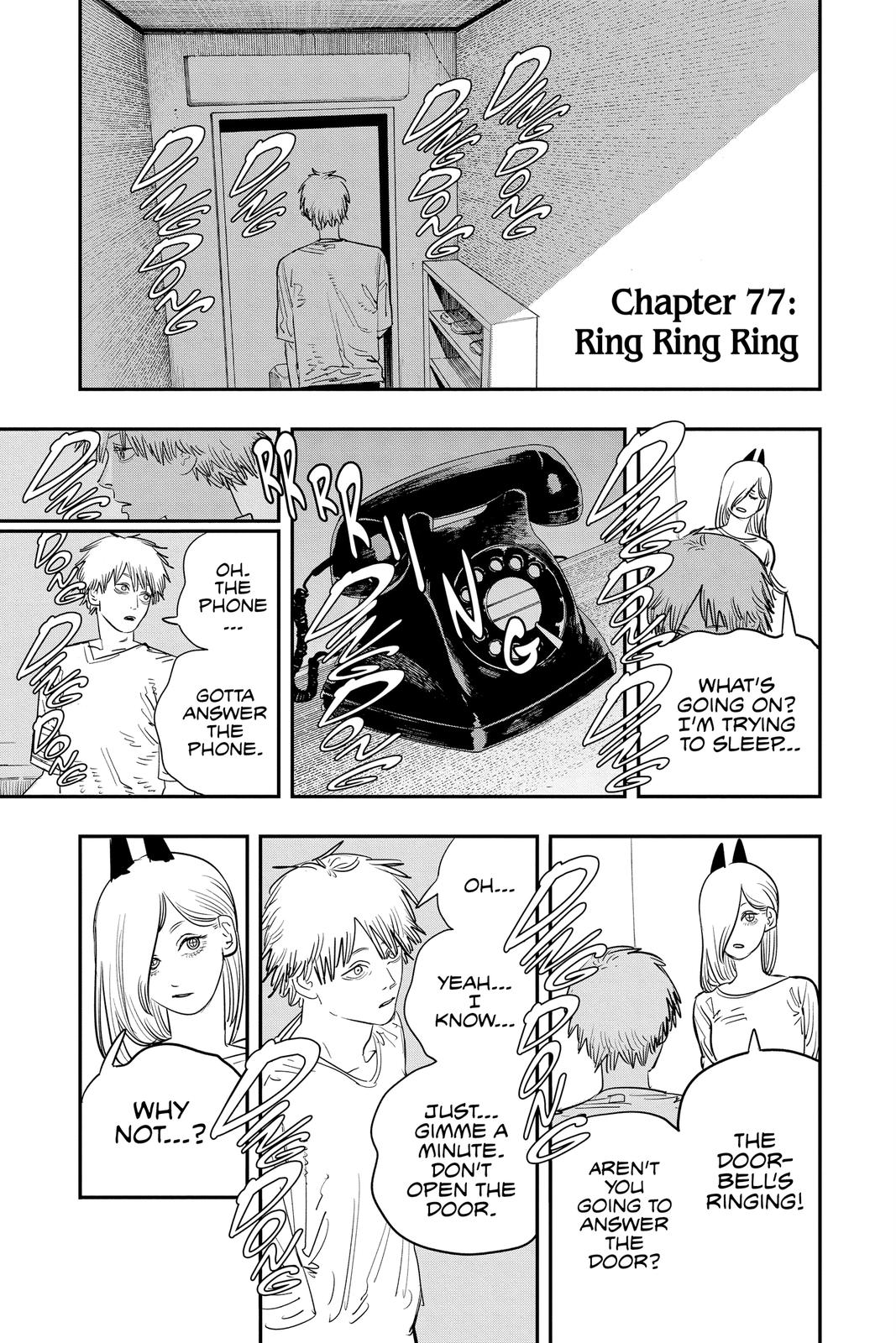 Chainsaw Man Chapter 77 page 1 - Chapter 77: Ring Ring Ring
