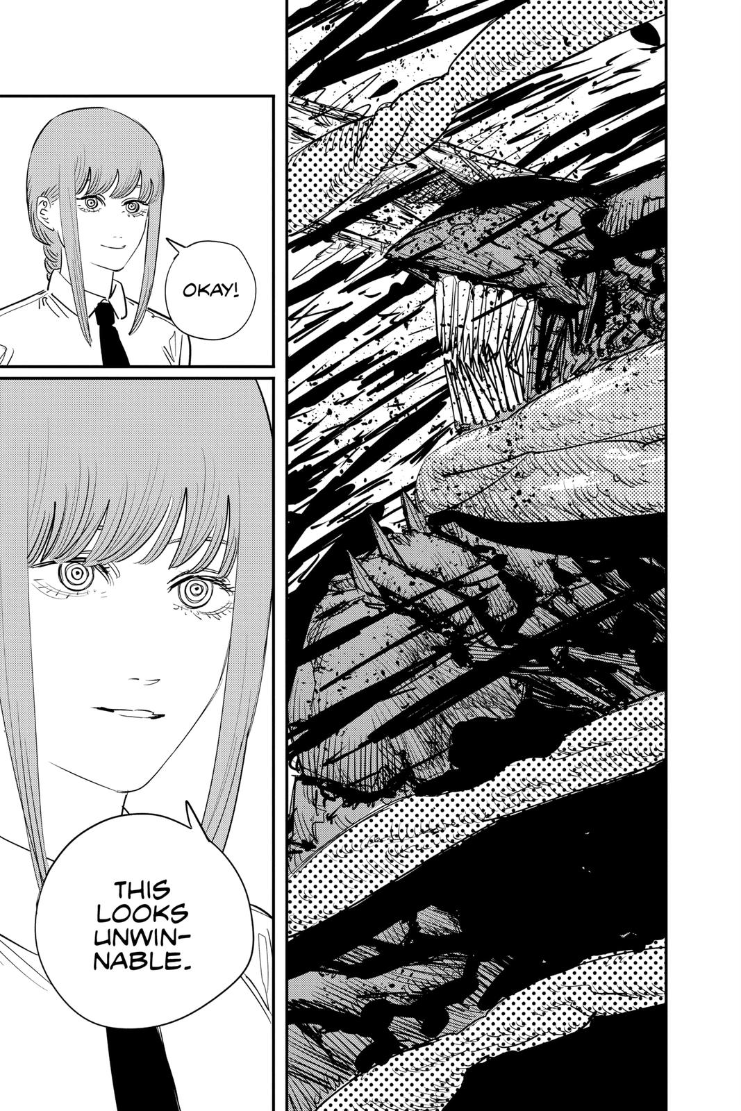 Chainsaw Man Chapter 87 page 16 - Chapter 87: Chainsaw Man Vs. the Horrifying Weapon Humans