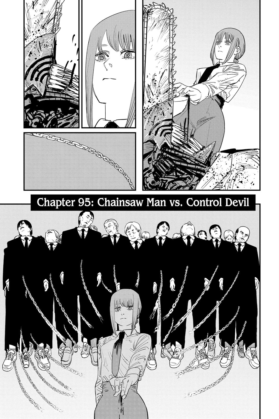 Chainsaw Man Chapter 95 page 1 - Chapter 95: Chainsaw Man vs. Control Devil